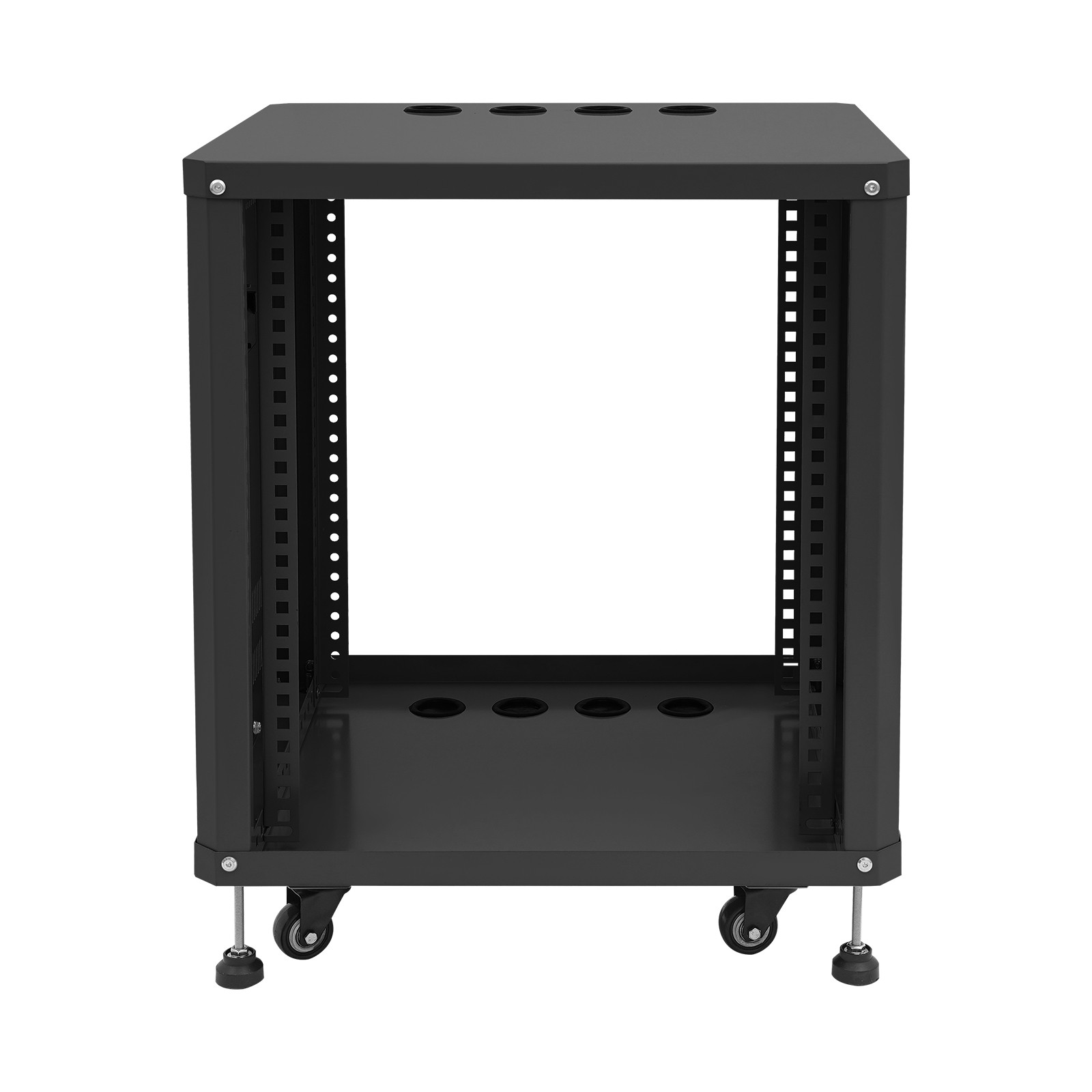 12U AV Rack Stand with Caster Wheels Network Stereo Recording Studio Rack