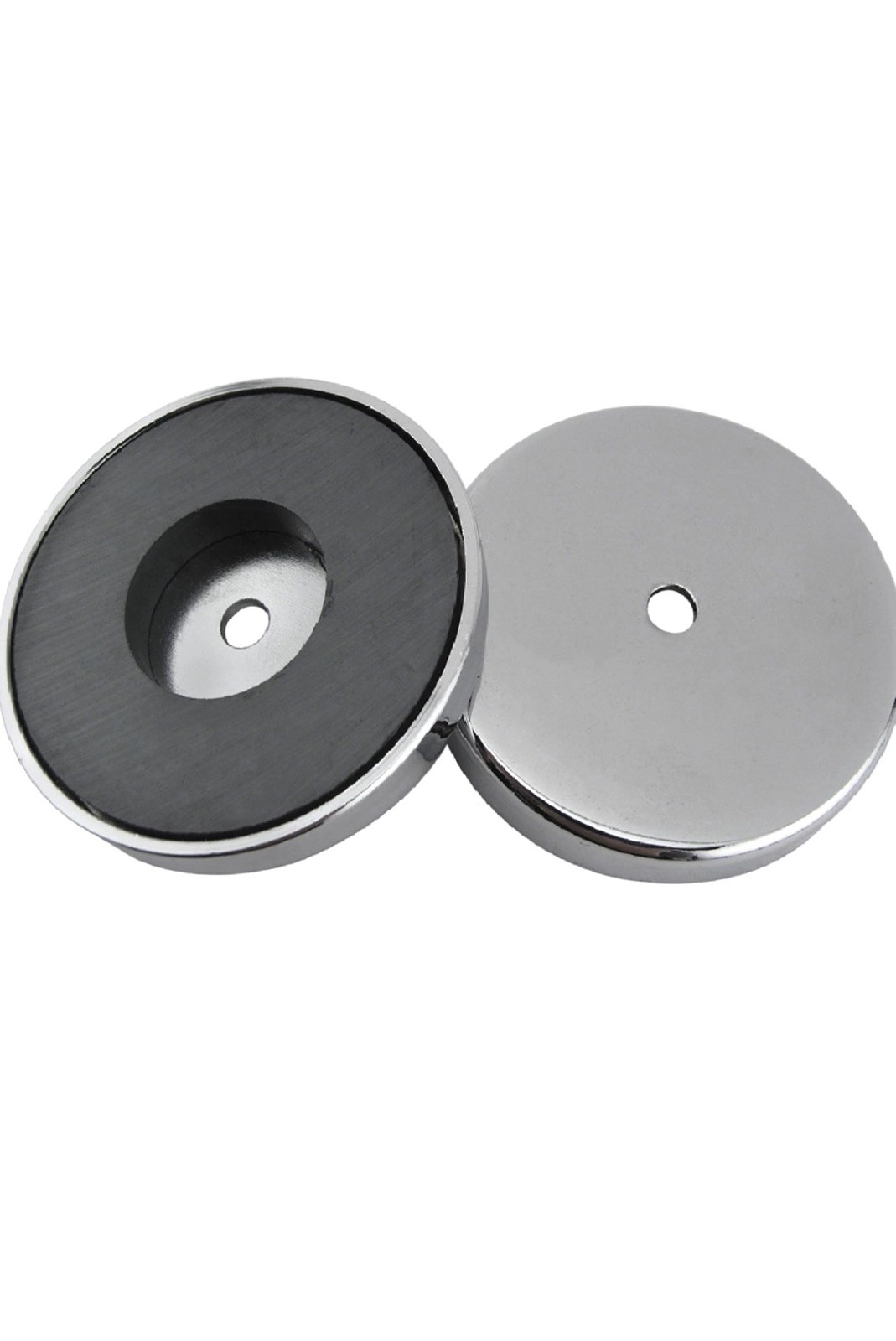 Ceramic round Base Magnet Fastener. Very Strong Magnets (5 pack) - 75 Lb Pull