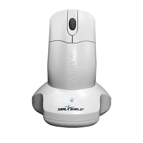 NEW Seal Shield STWM042WE Wireless Medical Mouse and Charging Base - Washable