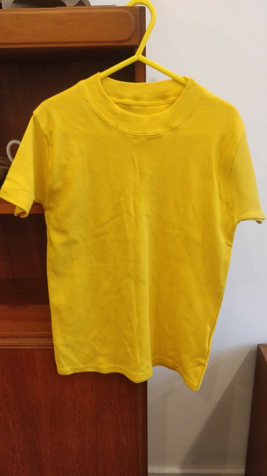 BABY BOYS GIRLS SHORT SLEEVE T-SHIRT 100% COTTON JERSEY 0-3 MONTHS NEW YELLOW
