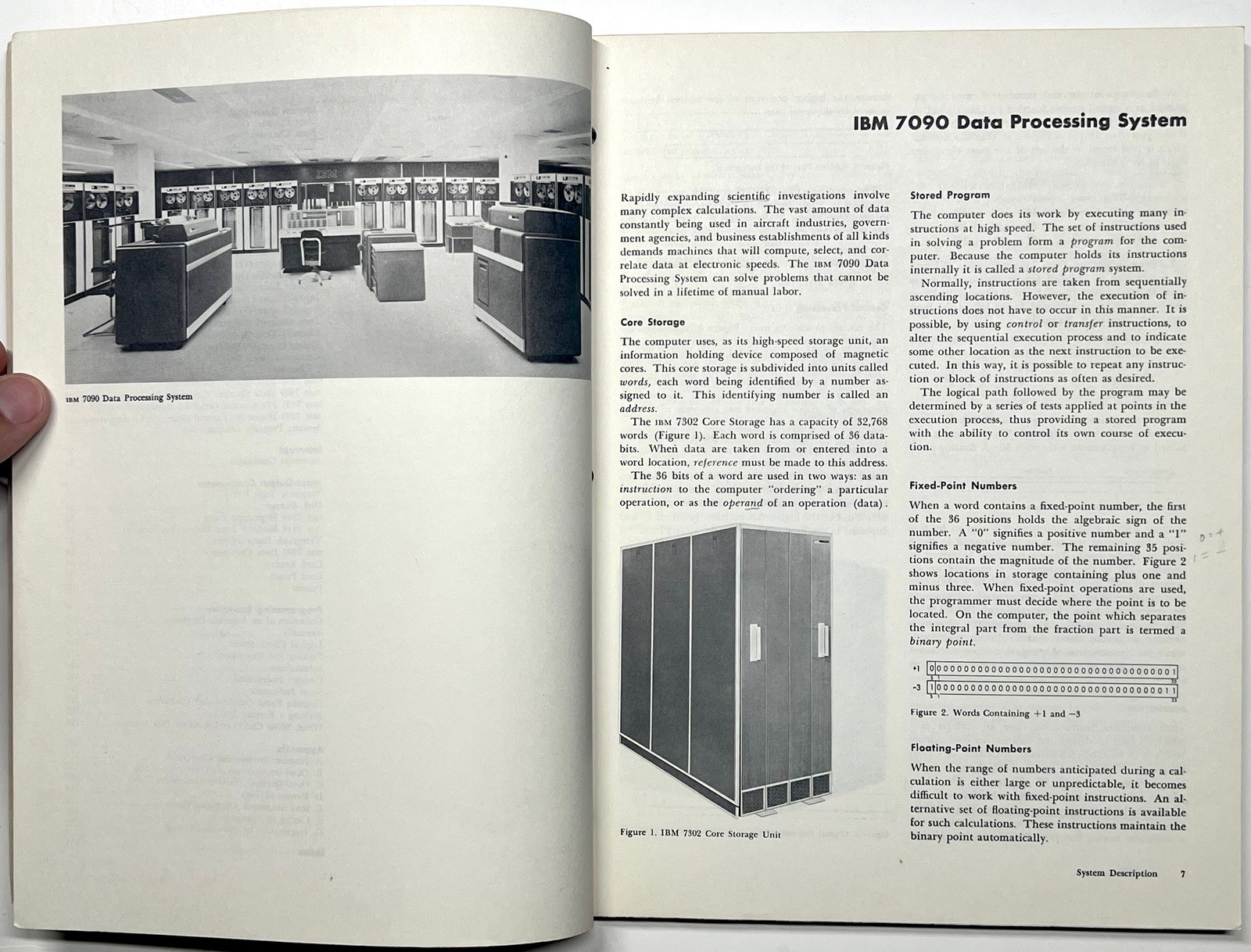 1962 IBM 7090 DATA PROCESSING SYSTEM REFERENCE MANUAL MAINFRAME COMPUTER