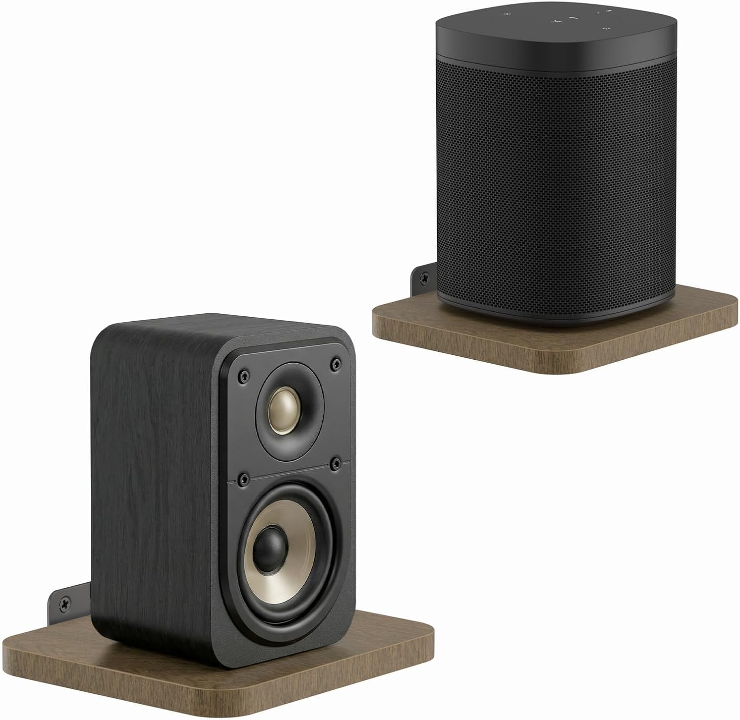 Compact Adjustable Speaker Wall Mount for 7 lbs - Easy Installation Included