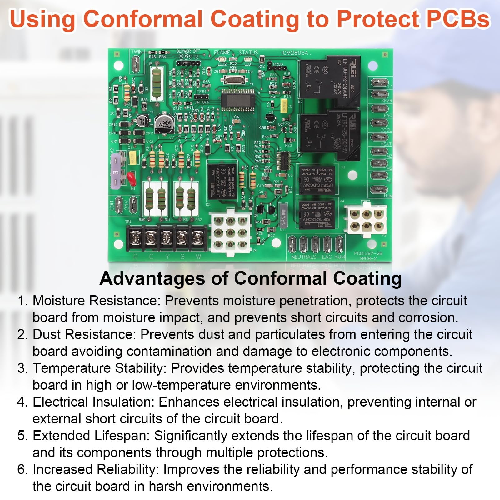 Nordyne 624631 Replacement Control Board - Compatible with G3 G4 G5 G6 Models