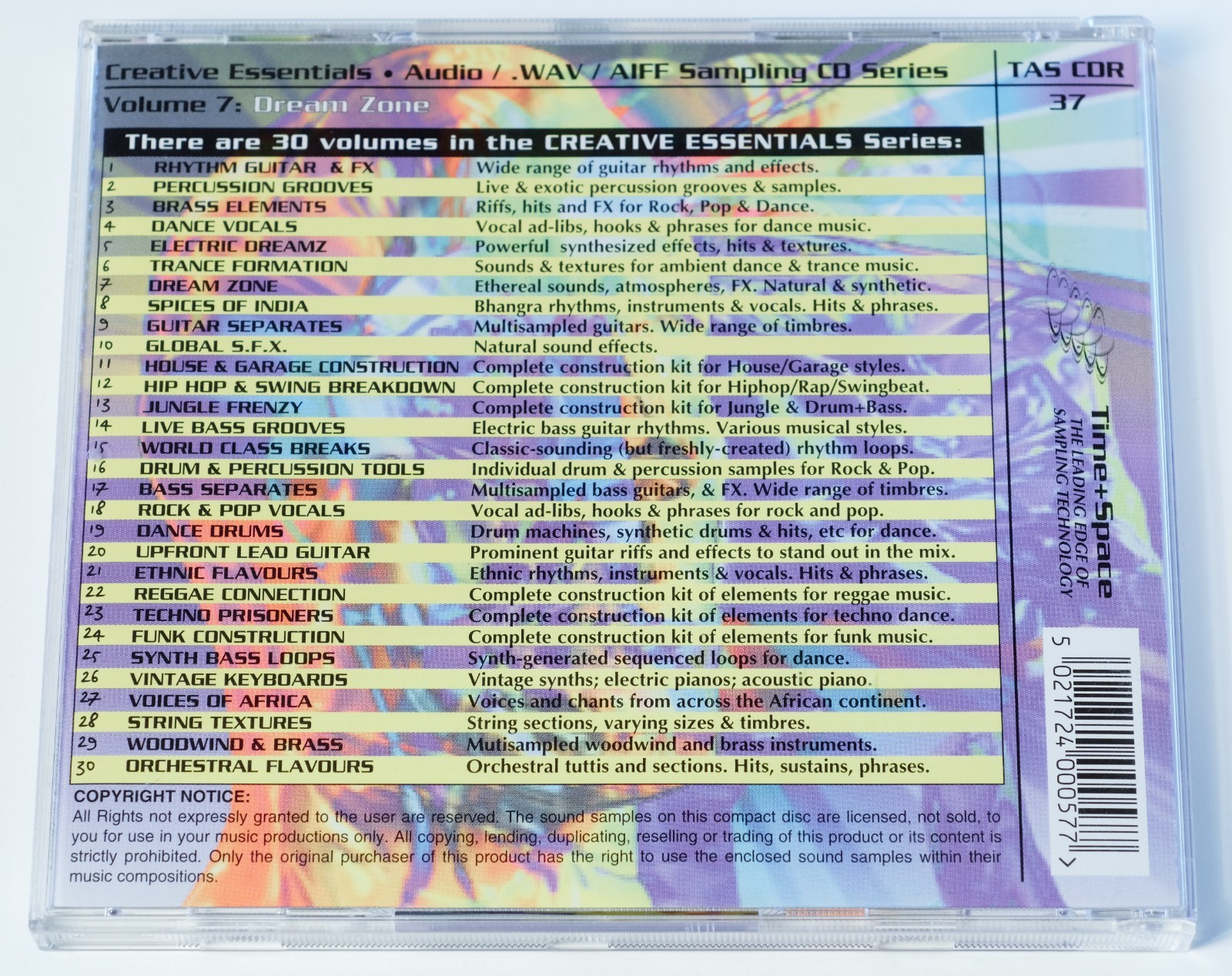 Zero-G Creative Essentials Vol 7 Dream Zone - Audio/ AIFF/ WAV Sampling Library
