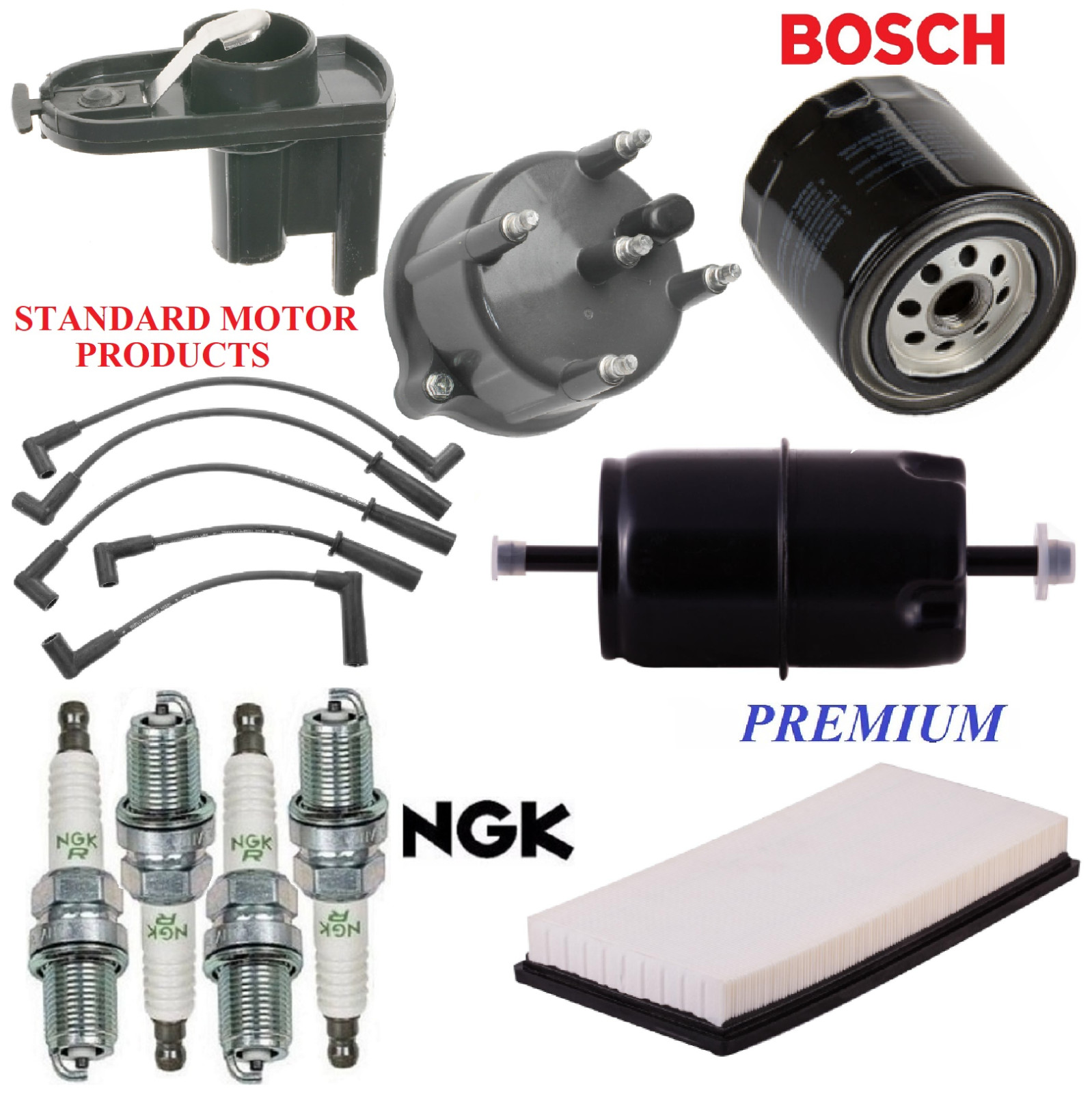 Tune Up Kit Filters Cap Rotor Wire Plugs For JEEP CHEROKEE L4 2.5L 1991-1993