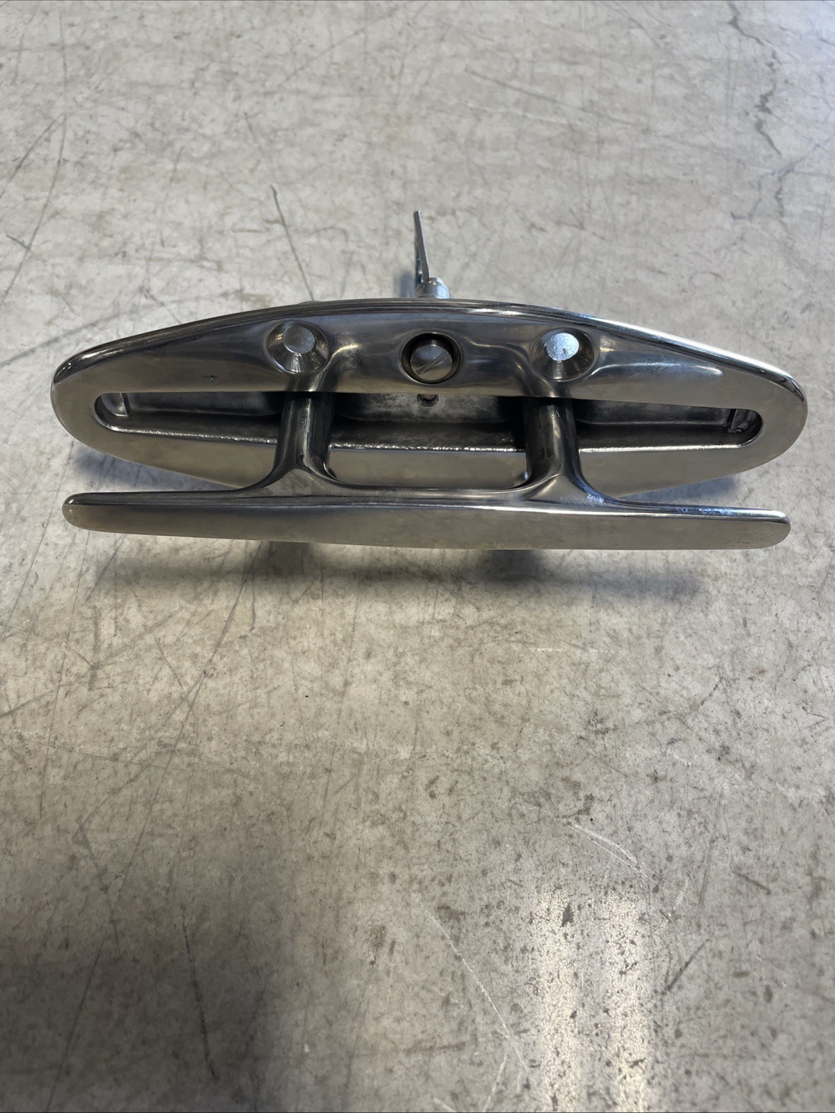 EDDIE MARINE 280-02, 6.750”x 2.313” OVAL POP UP CLEAT, POLISHED STAINLESS STEEL