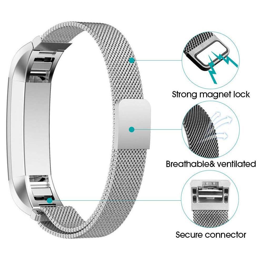 For Fitbit Alta/HR Replacement Band metal Strap, Bracelets Accessories Large