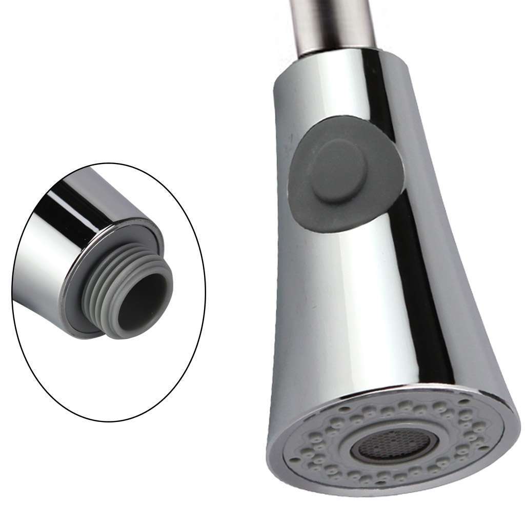 Kitchen Sink Pull Down Faucet Sprayer Pull Out SprayHead Replacement Head Sliver