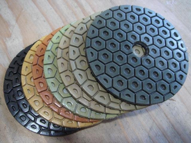 14 X 5" Higher Diamond Long Life Polishing Pad Grit 50 granite masonry concrete