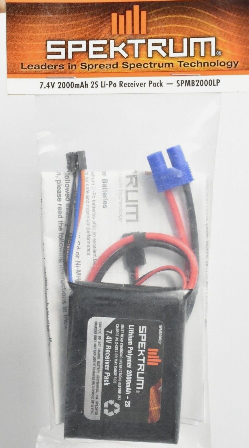 Spektrum 7.4V 2000mAh Li-Po Receiver Pack SPMB2000LP