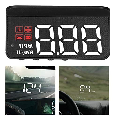 Car, HUD Display Windshield Projector Multi‑Function Gauge Warning Alarm