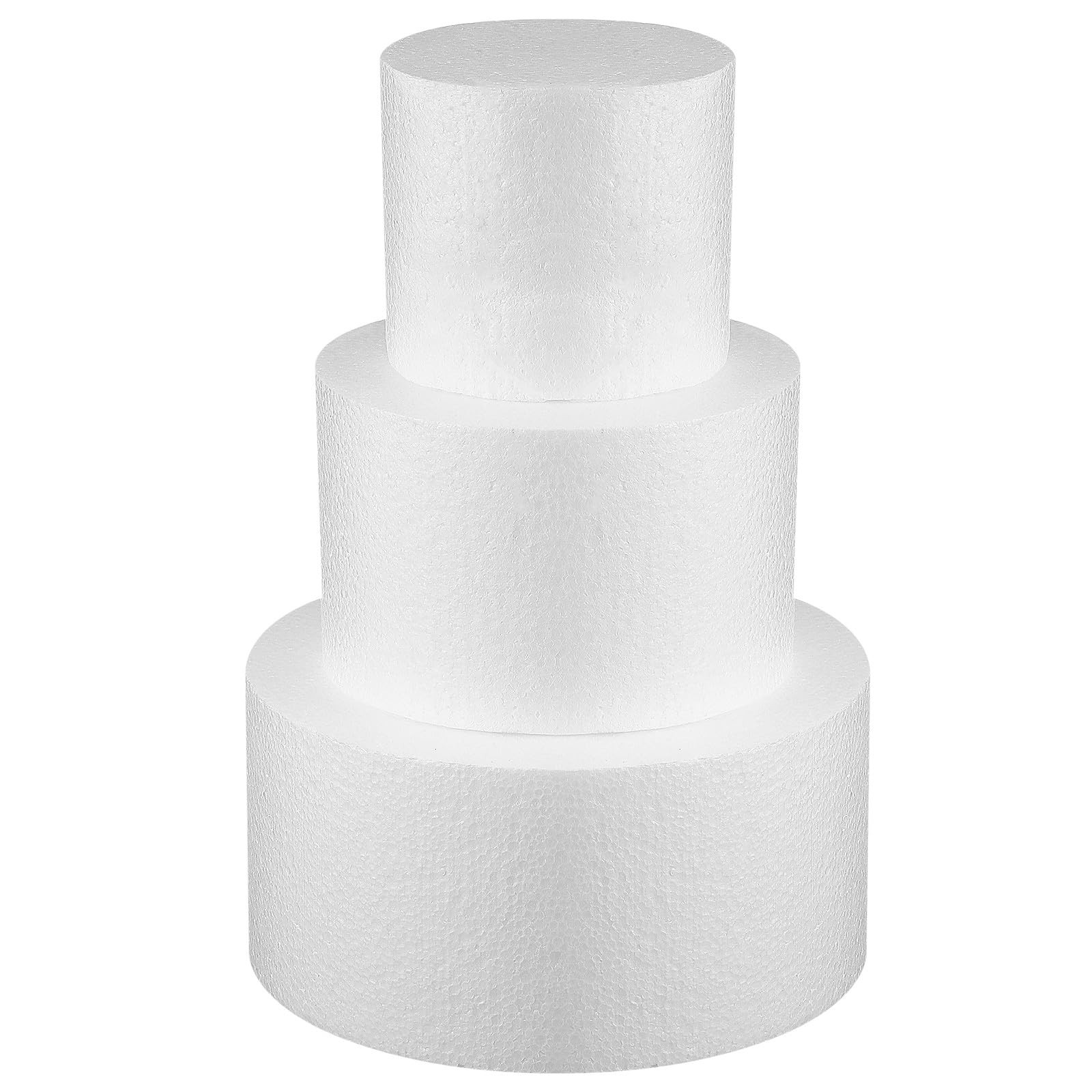 7.8 Inch Round Foam Cake Model Dummy Decorating Practice Wedding Display