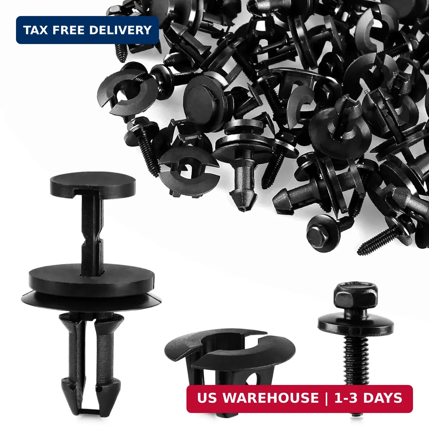 20 Sets Silverado Bumper Clips Air Deflector Retainers w M6 Bolts for Chevy GMC