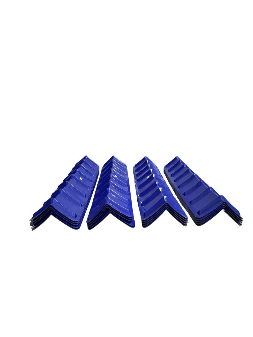 Blue V Shaped Corner Protectors For Cargo Loads - 8" x 48" (20 Pack) Fleet Tough