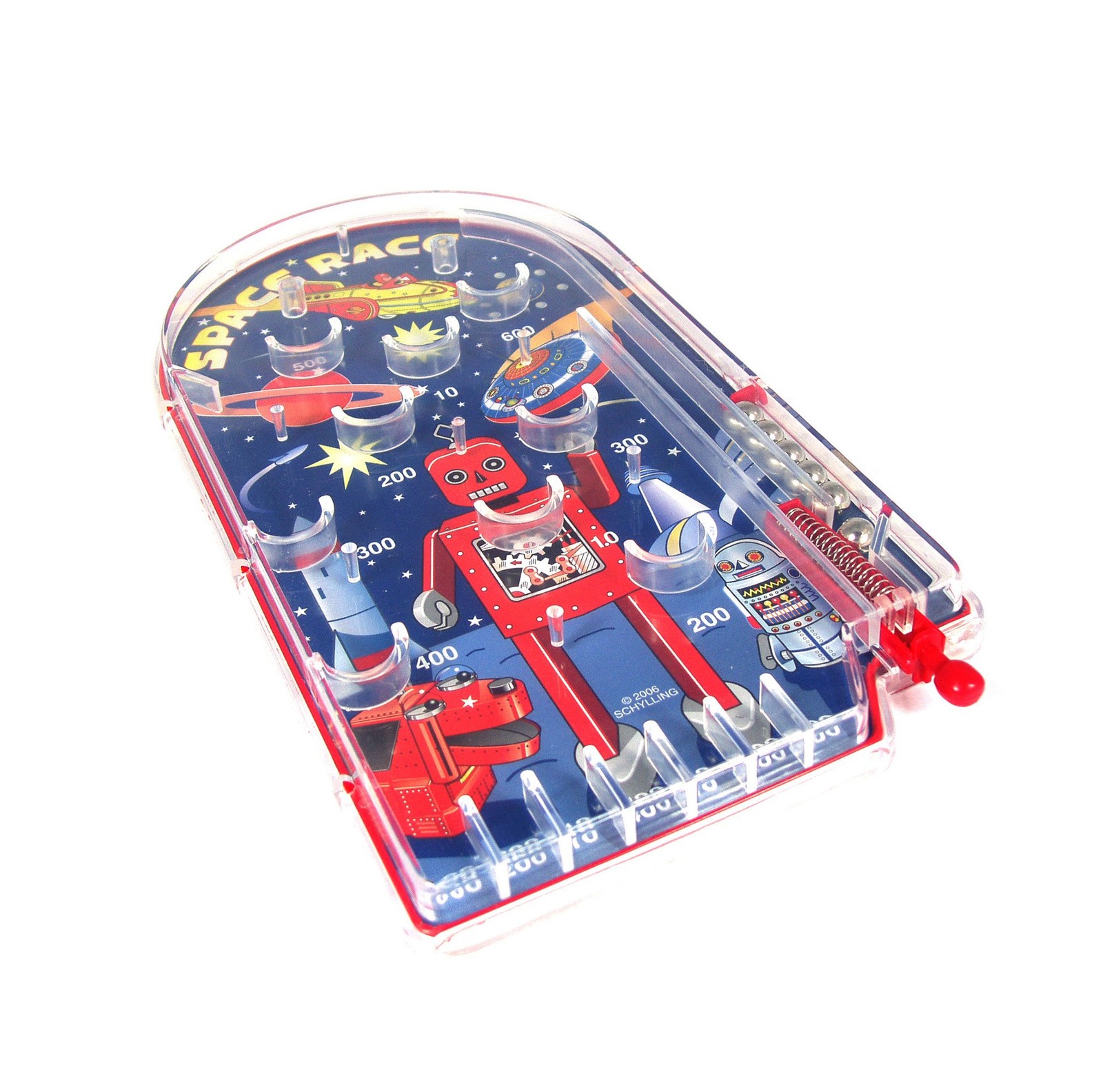 Schylling Space Race Pinball Portable Retro Toy