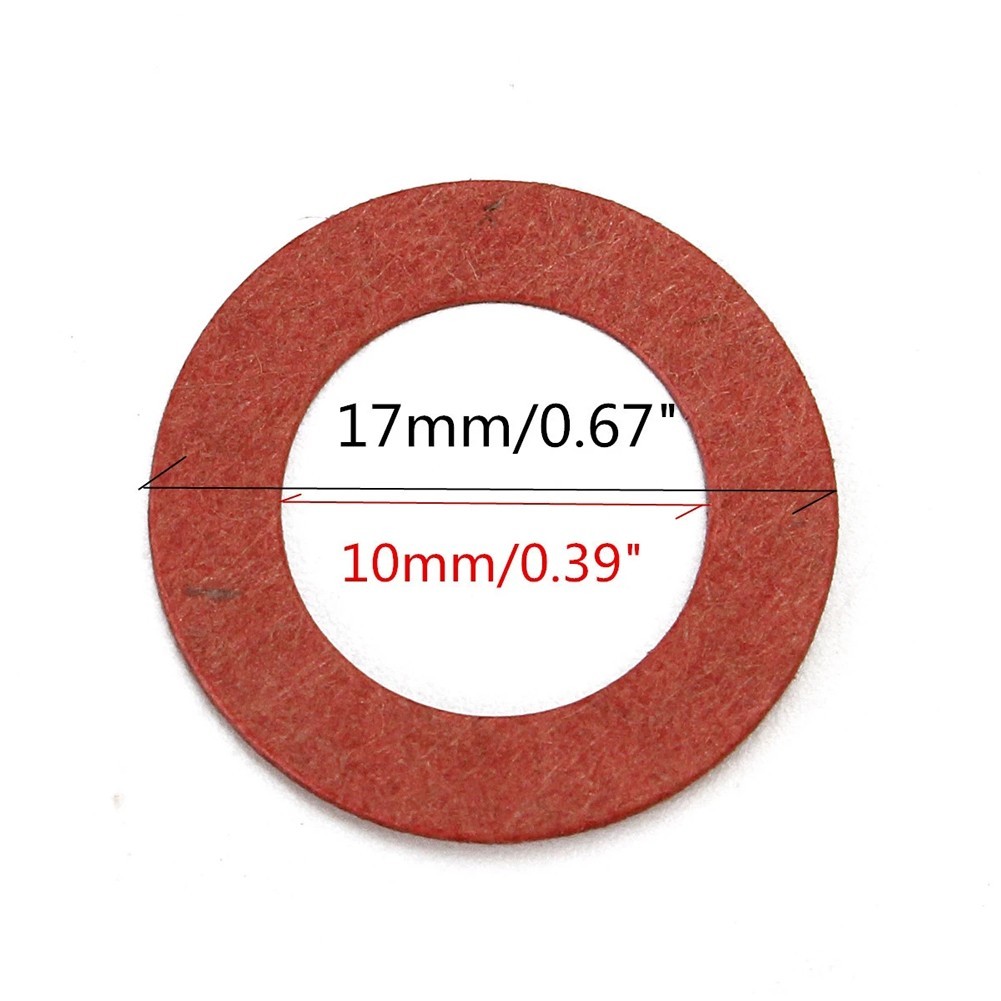 Battery Insulators Paper Cardboard Hollow Insulating Red 10mm 2 Sheets