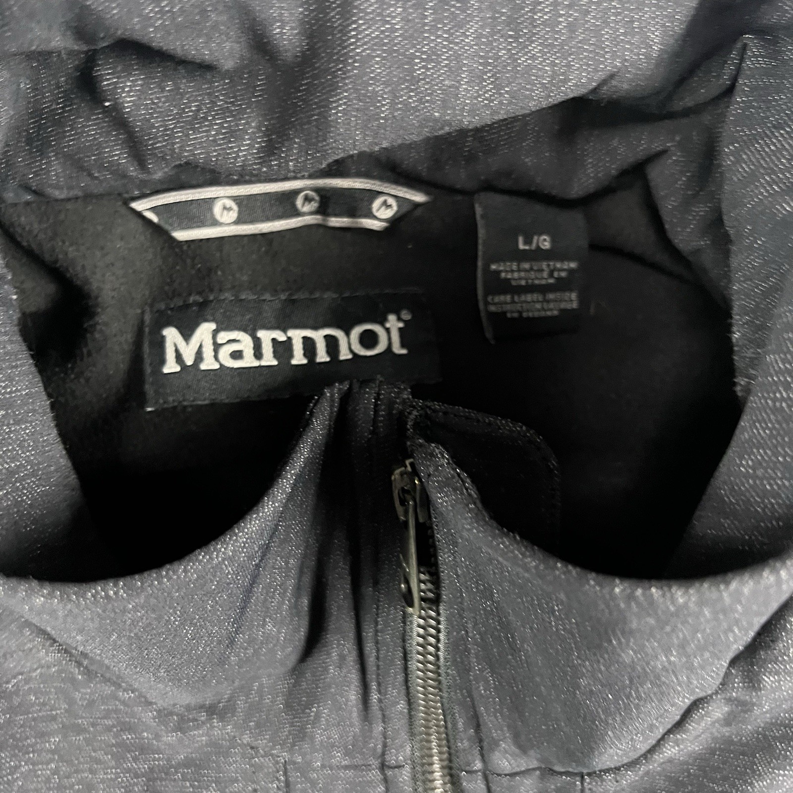 Marmot Jacket Mens Large Gray Softshell Full Zip Hiking Outdoor Casual