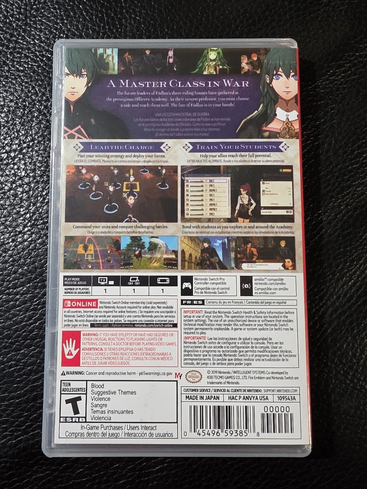 Replacement Case (NO GAME) Nintendo Switch Fire Emblem Three Houses