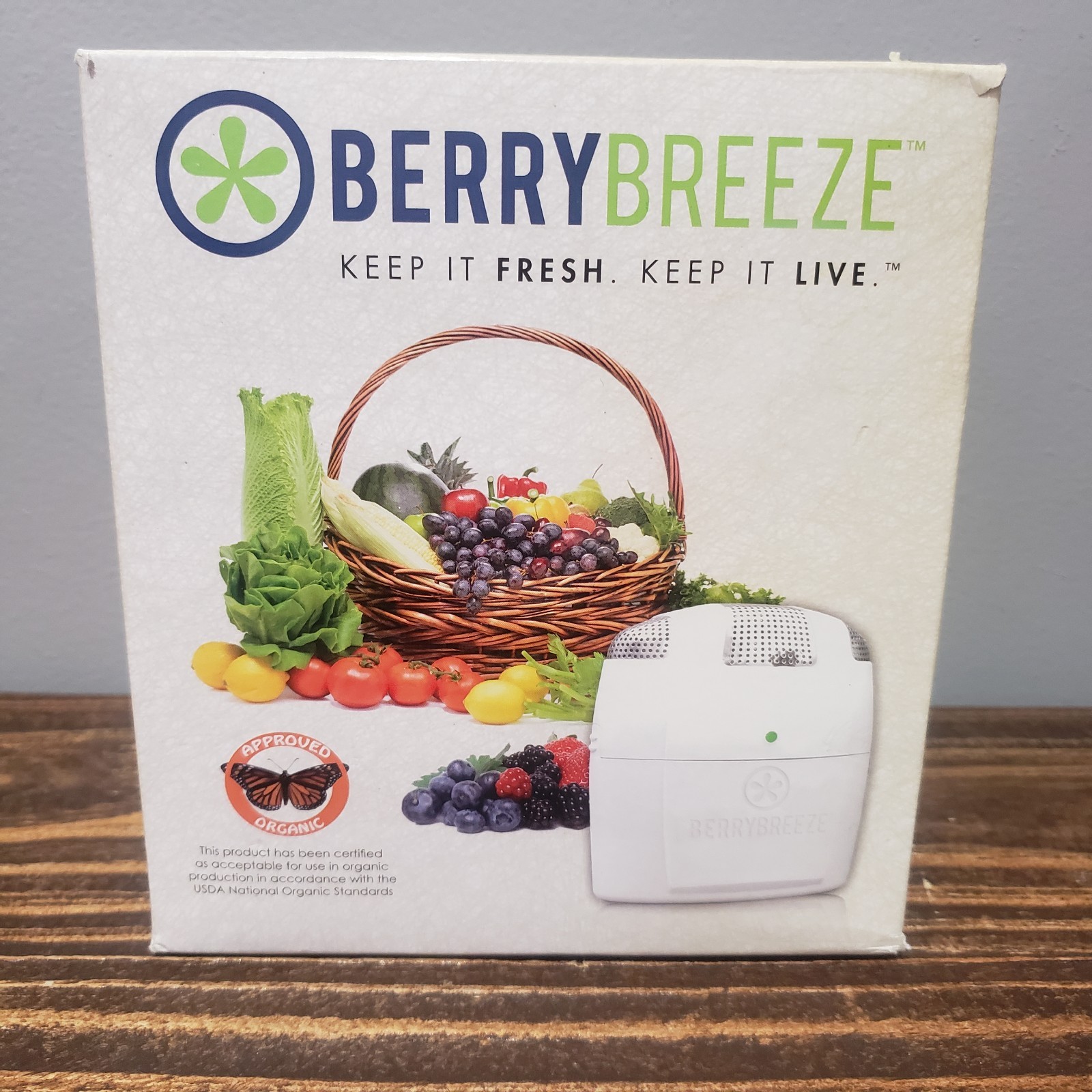 BerryBreeze Food Preservation System Refrigerator Fresh Produce Saver Device