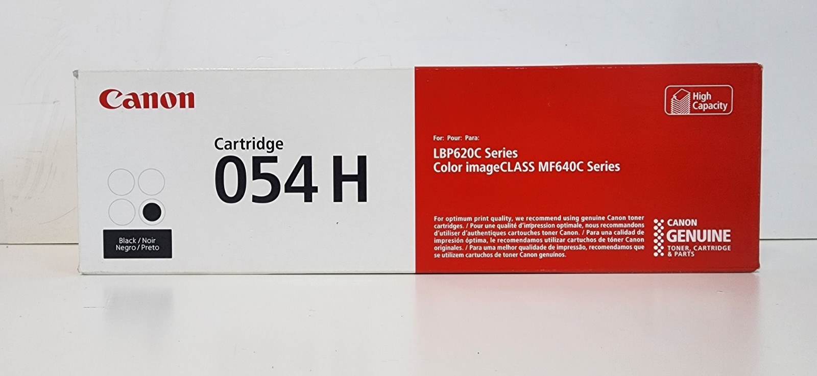 Genuine Canon 054H 054 H Black Toner Cartridge 3028C001 LBP620C MF640C Printers