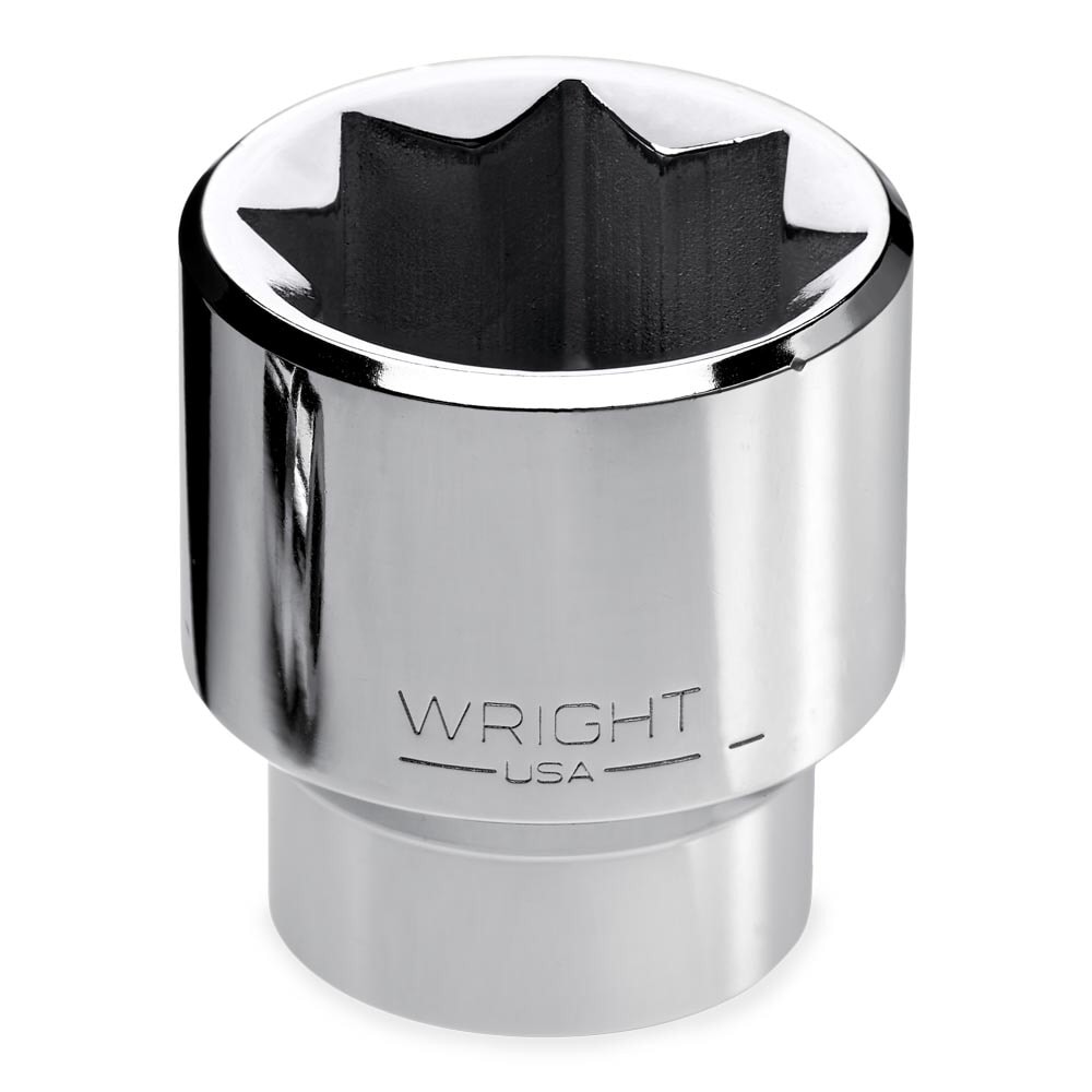 Wright Tool 4326 1/2" Drive Chrome Standard Socket 8 Point SAE 13/16"