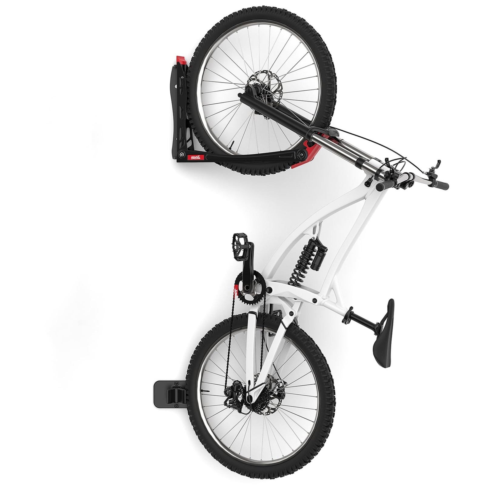 TORACK BIKEPAL No Lift Swivel Bike Rack, Space 26 x 5.3 x inches, White