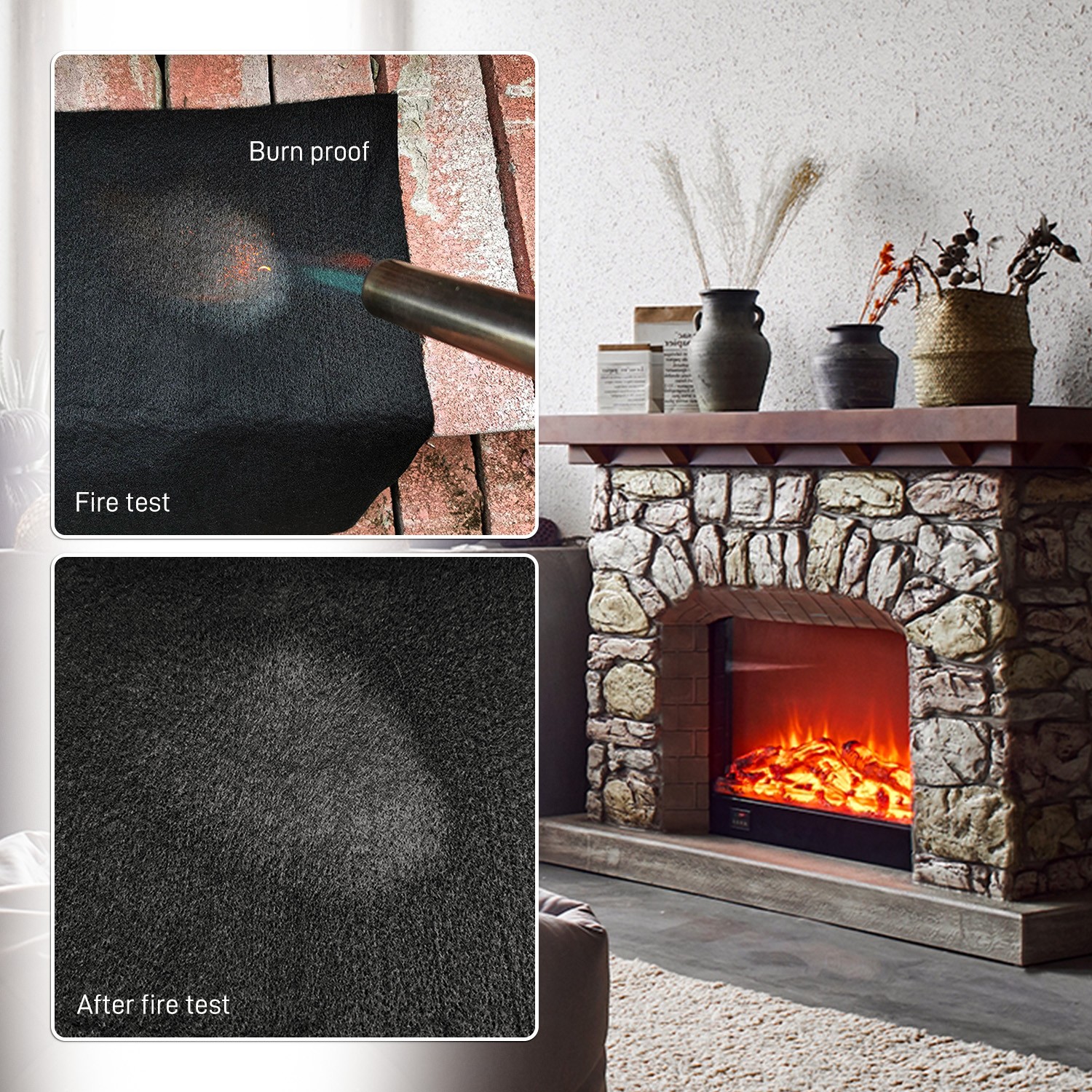 20"x20" Inch Premium Desktop Mat Durable Portable For Grill Desktop Protective
