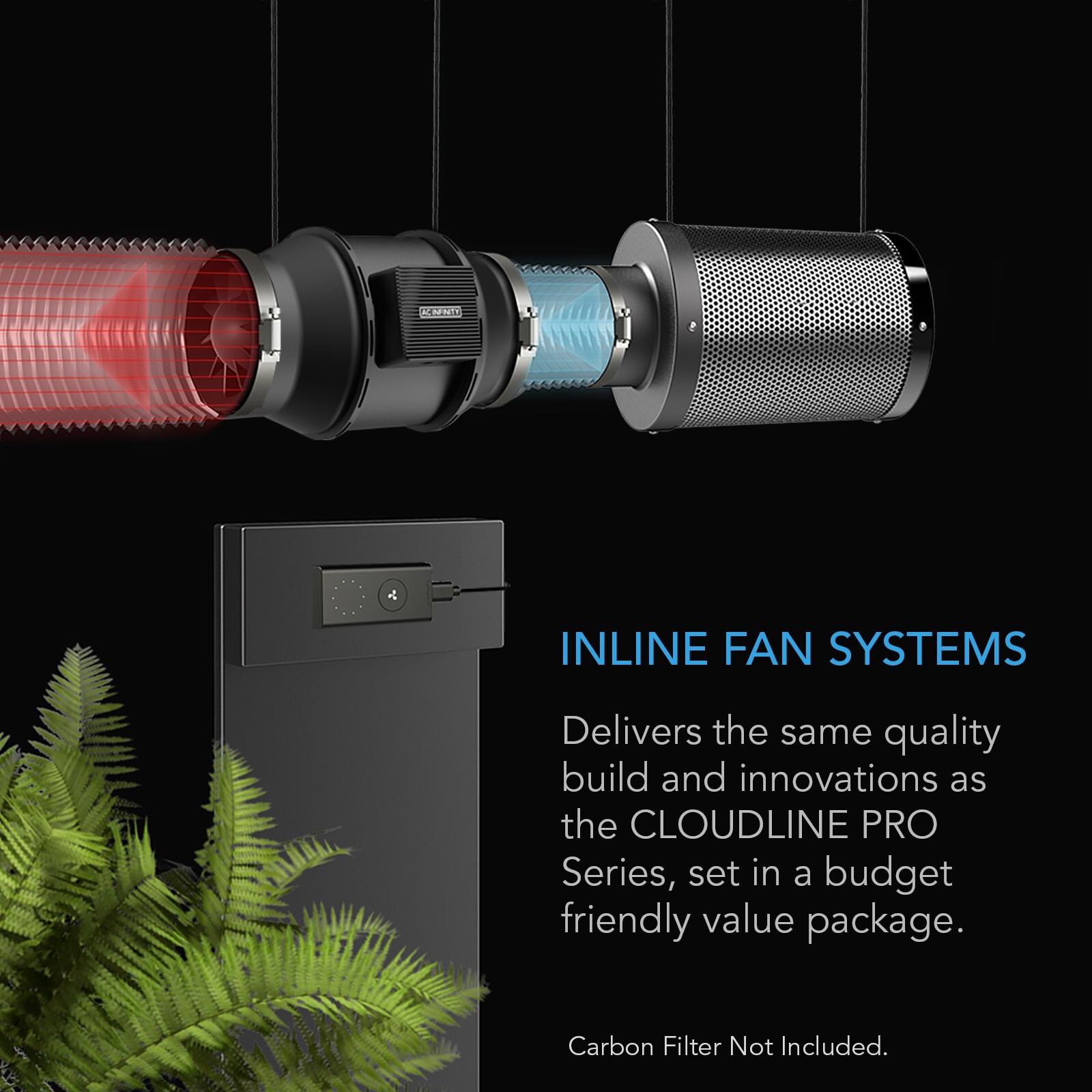 CLOUDLINE A6, Inline Duct Fan 6” Cooling Ventilation Exhaust Grow Tents