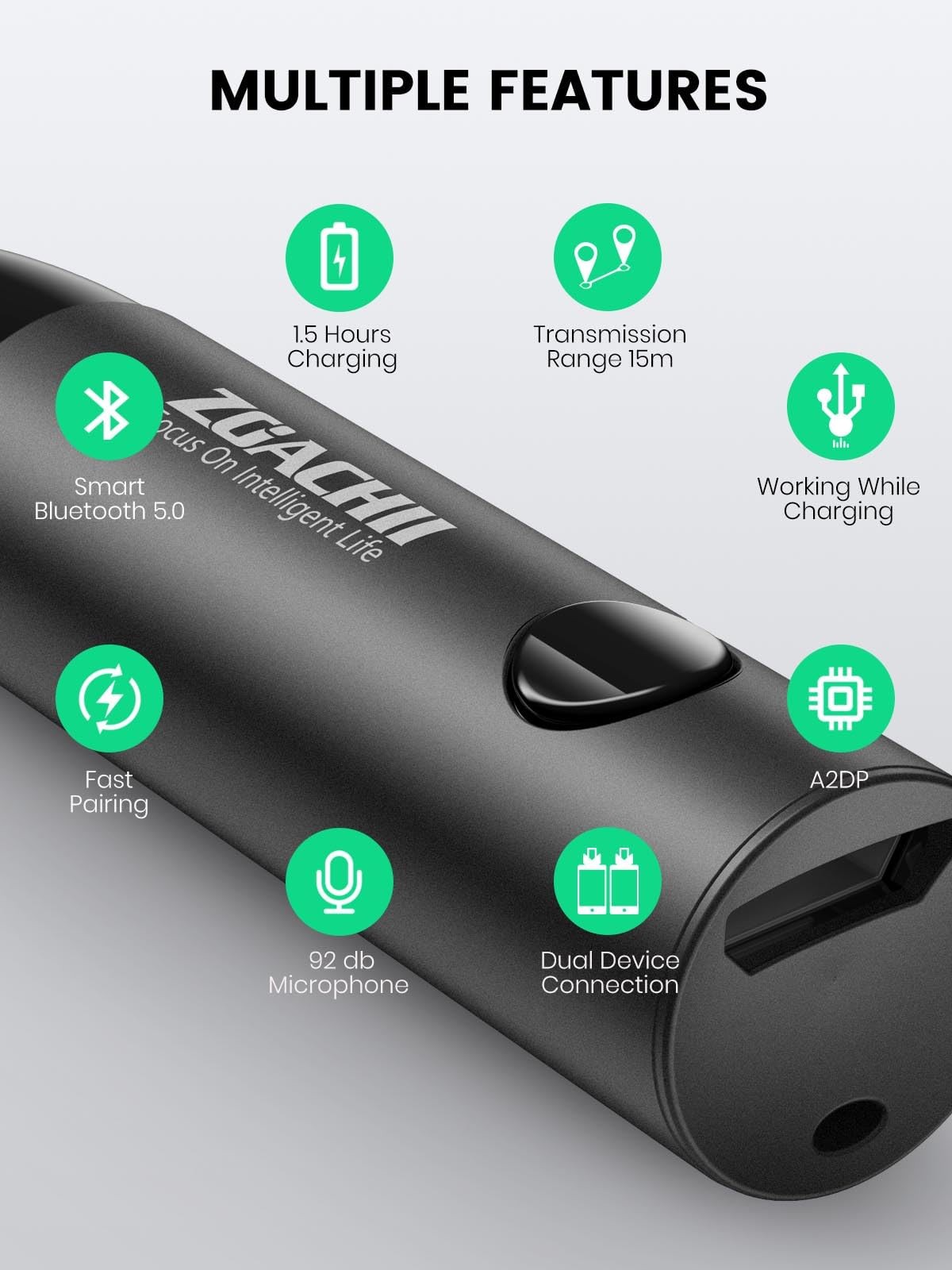 Bluetooth Aux Adapter for Car, Wireless Bluetooth 5.0 Audio Receiver with 3.5...