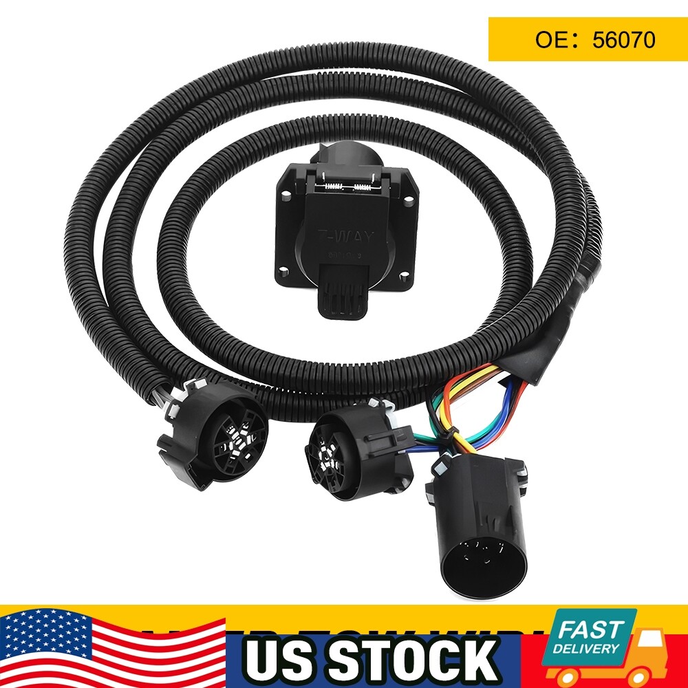 7 Way Trailer Weatherproof Plug Trailer Wiring Harness 7 Pin Trailer Connector
