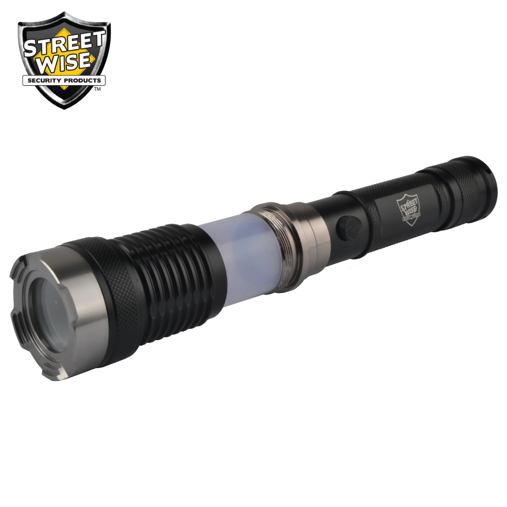 STREETWISE CREE LED RECHARGEABLE FLASHLIGHT WITH TWIST ZOOM-FREE SHIPPING!