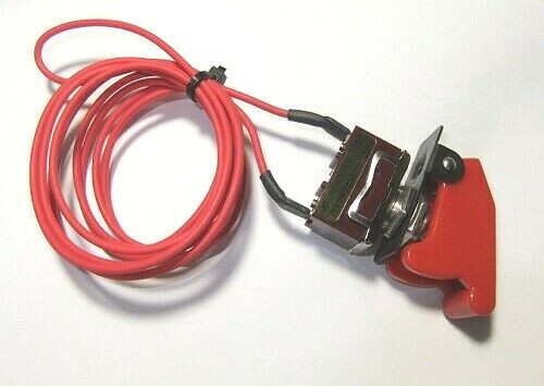 Toggle Switch RED Flip Safety Cover and switch prewired