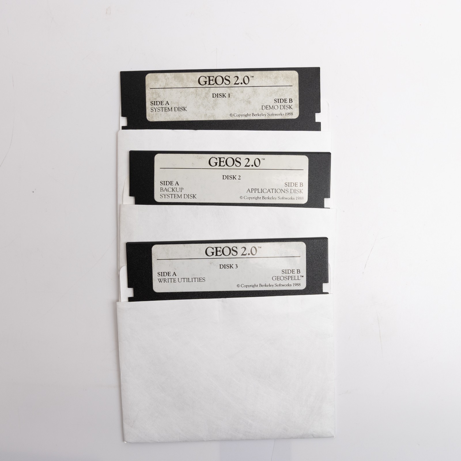 Berkeley Softworks Geos 2.0  Floppy Discs