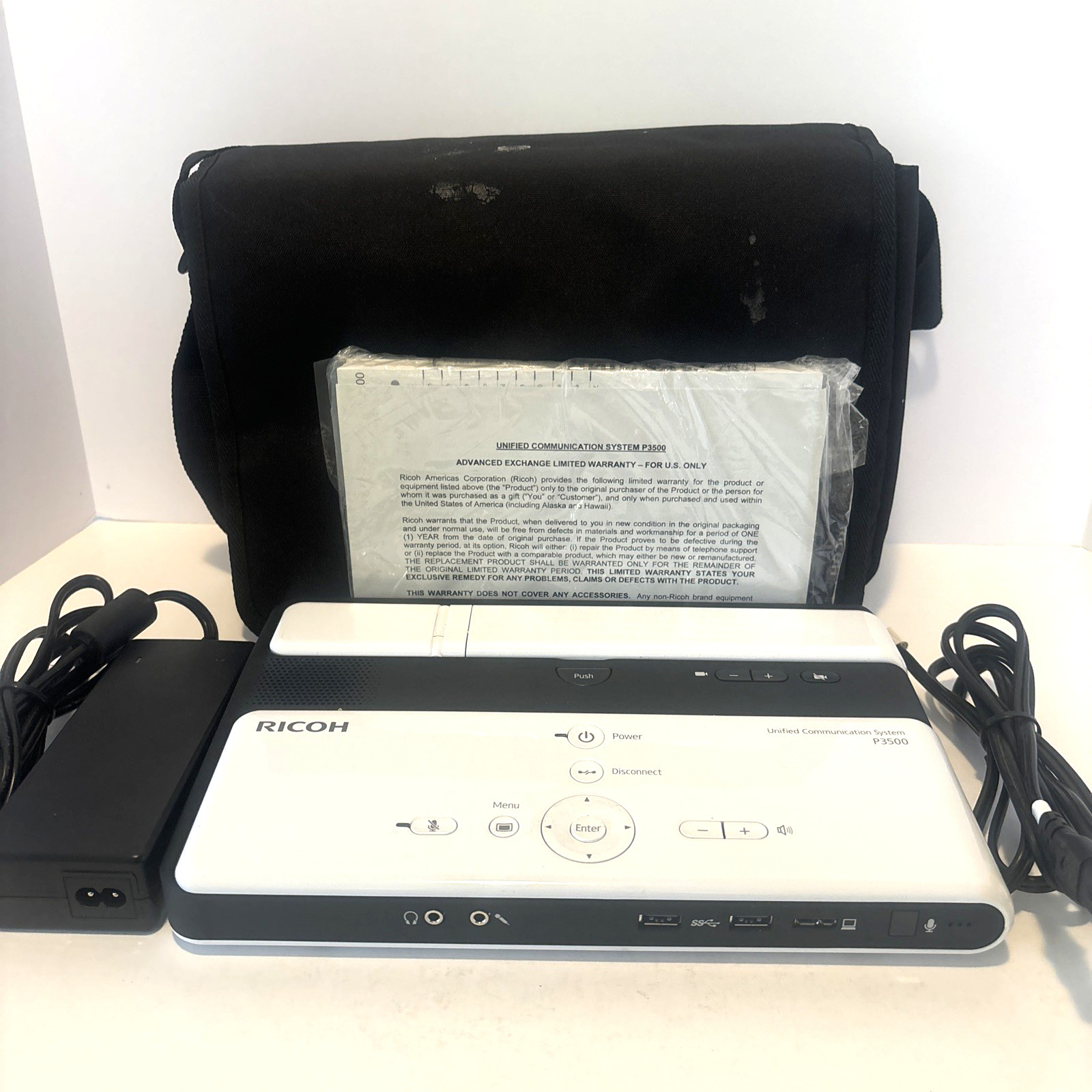 Ricoh P3500 Unified Communication System Web Based Portable Video Conferencing
