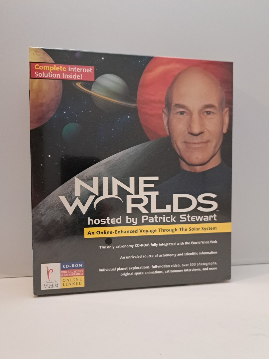Nine Worlds, Hosted By Patrick Stewart. Online - Enhanced Voyage, 1996 BIG BOX