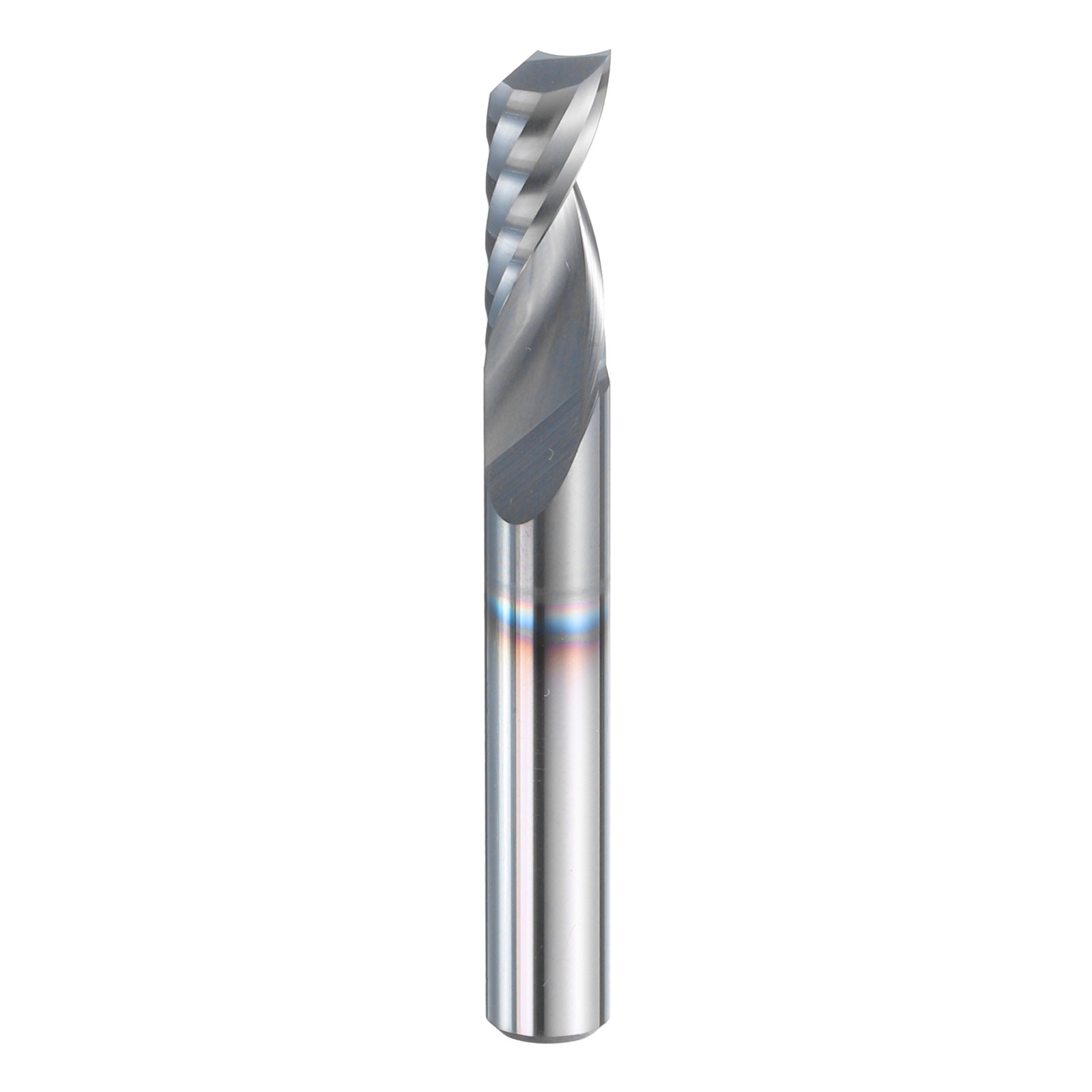 Spiral Router Bit 1/4"x1/4"x5/8"x2" AITiN Coat 1 Flute 30 Degree HRC44-46