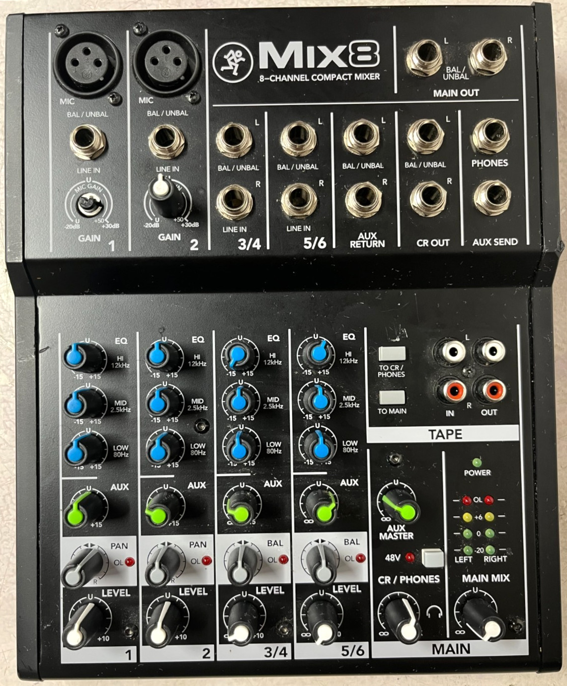 Mackie MIX8 8-Channel Mixer Used - Compact, Versatile, Great Condition