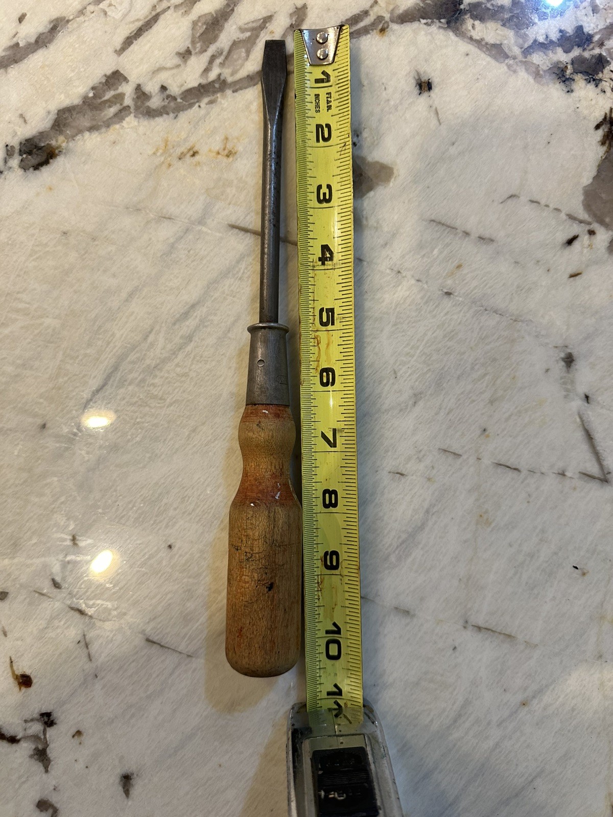 Antique Stanley Sweetheart Slotted Screwdriver, Good condition for its age.