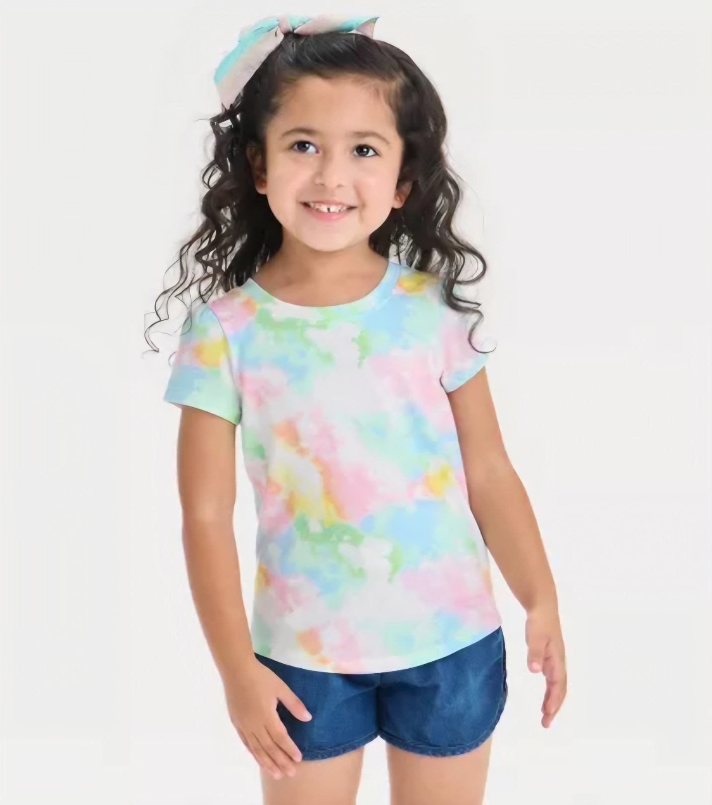 New 3T - Toddler Girls Tie Dye T-Shirt - Cat Jack - Multicolor