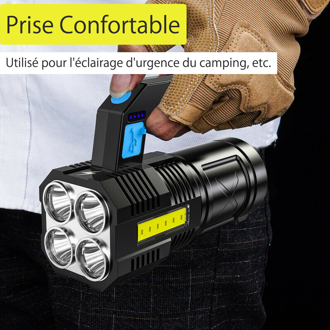 Super Bright 99000000LM LED Torch Tactical Flashlight USB Rechargeable Lantern