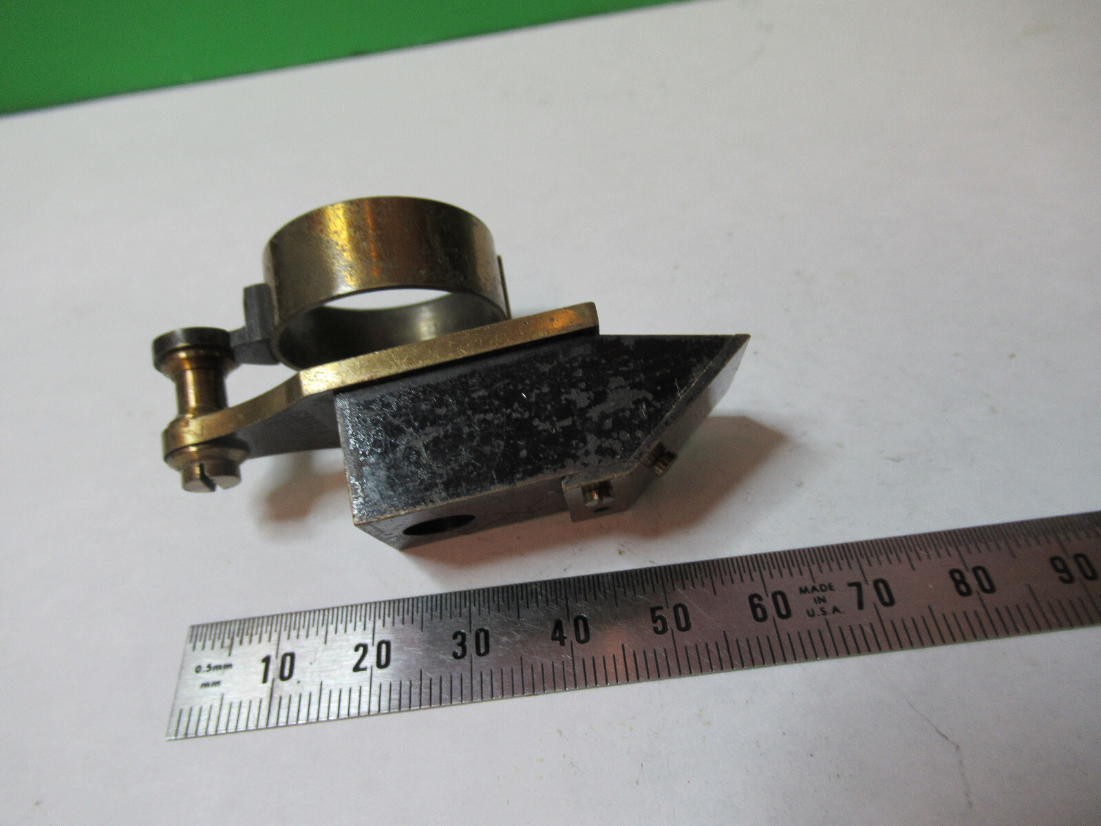 ANTIQUE BRASS NACHET PARIS PROJECTION PRISM ASSEMBLY MICROSCOPE PART X2-A-14