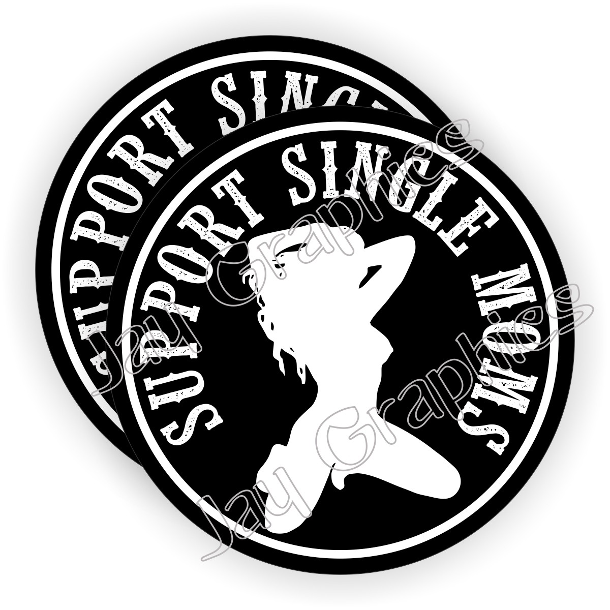 2x- Single Moms Hardhat Stickers Funny Welding Helmet Decals Stripper Motorcycle