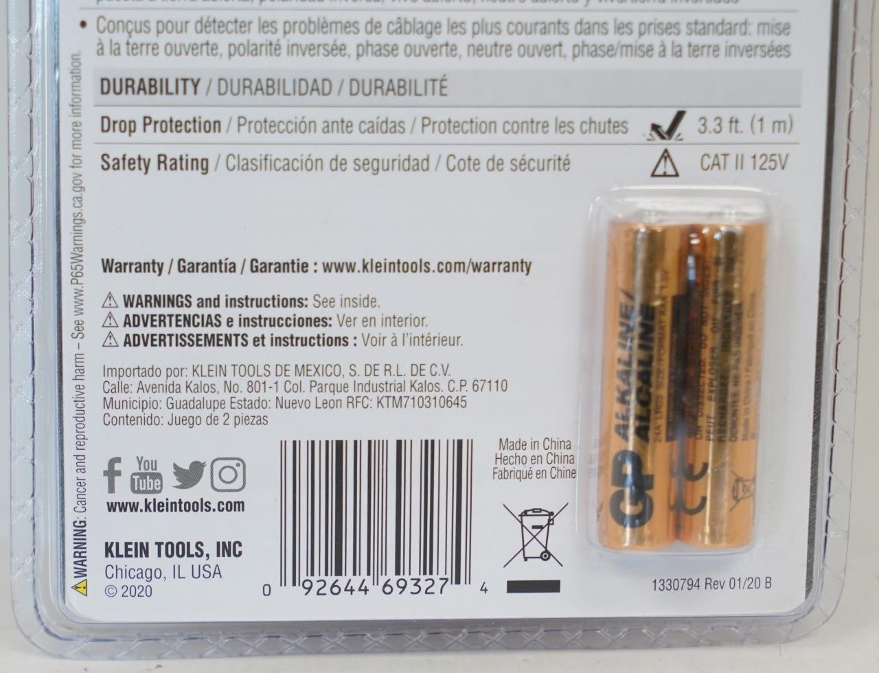 NEW - Klein Tools NCVT-2PKIT Electrical Test Kit