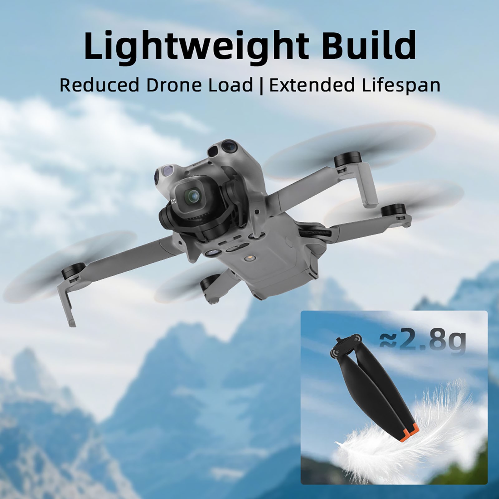 4PCS For DJI Mini 5 PRO Drone Propellers, Quick Release Low Noise Accessory