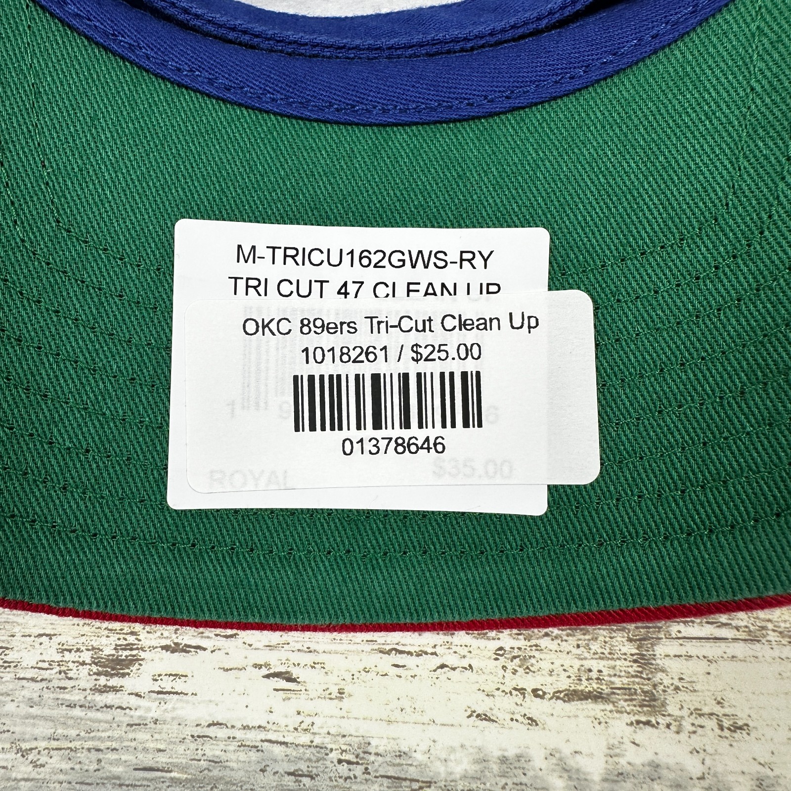 OKC 89ers Abner 47 Clean Up Mens Strapback Hat Comets Dodgers MiLB Throwback