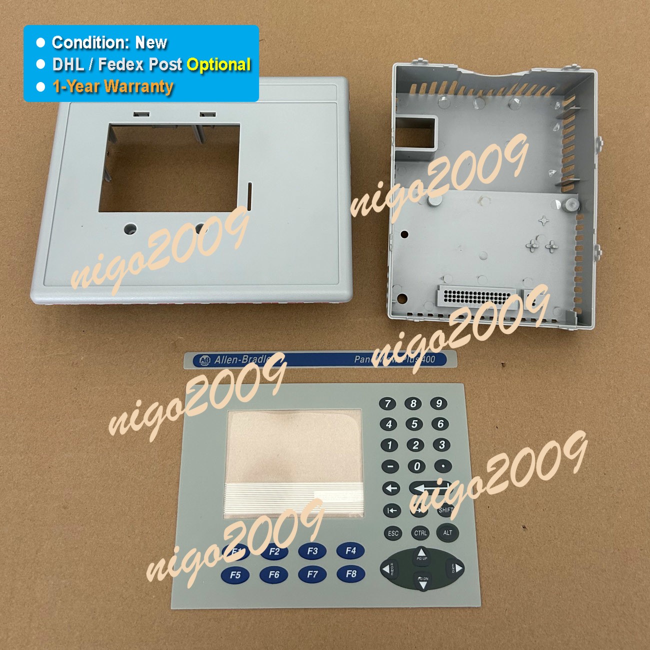 Plastic Cover Housing Membrane Keypad Fit for AB PanelView Plus 400 2711P-K4M20D