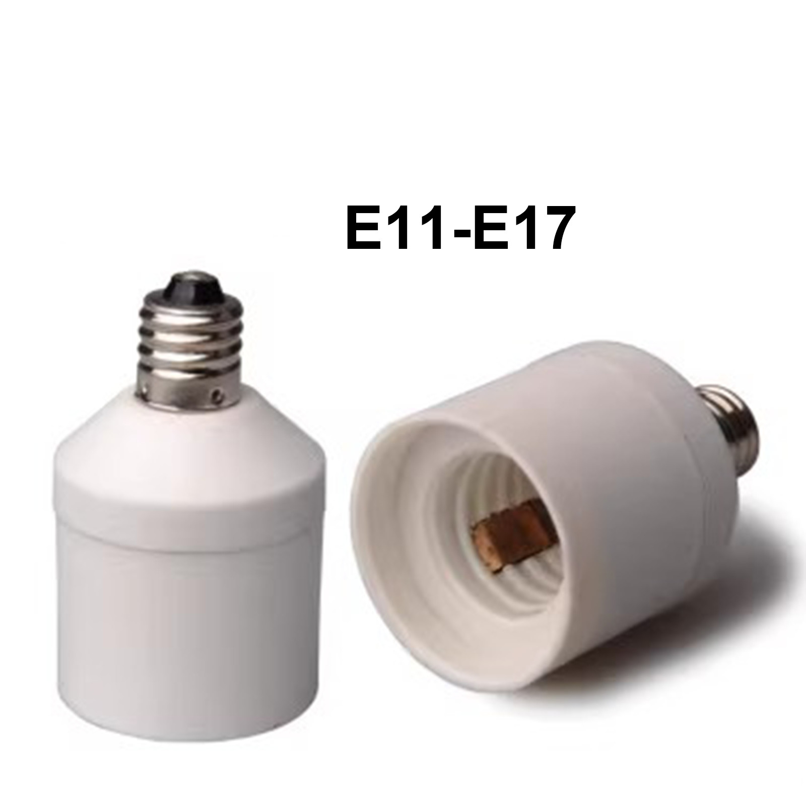 New E11 Male to E17 Female Base Light Bulb Lamp Adaptor Converter Socket Holder