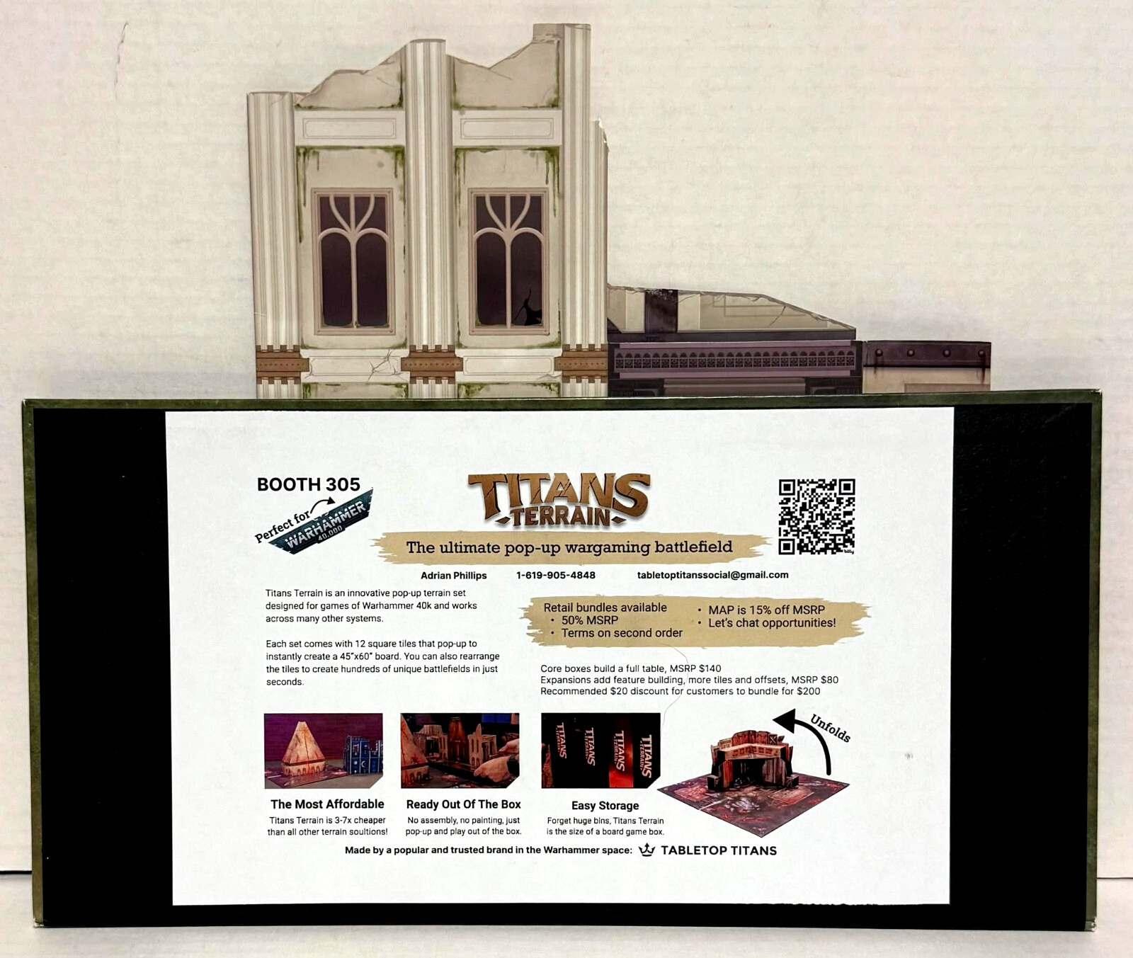 Titans Terrain Overgrown Capital Promotional Fold Out Panel - 2025 GAMA - 40k!