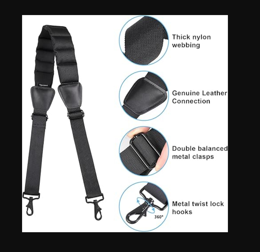 Shoulder Strap, 59” Luggage Shoulder Strap, Universal Bag Strap Replacement for