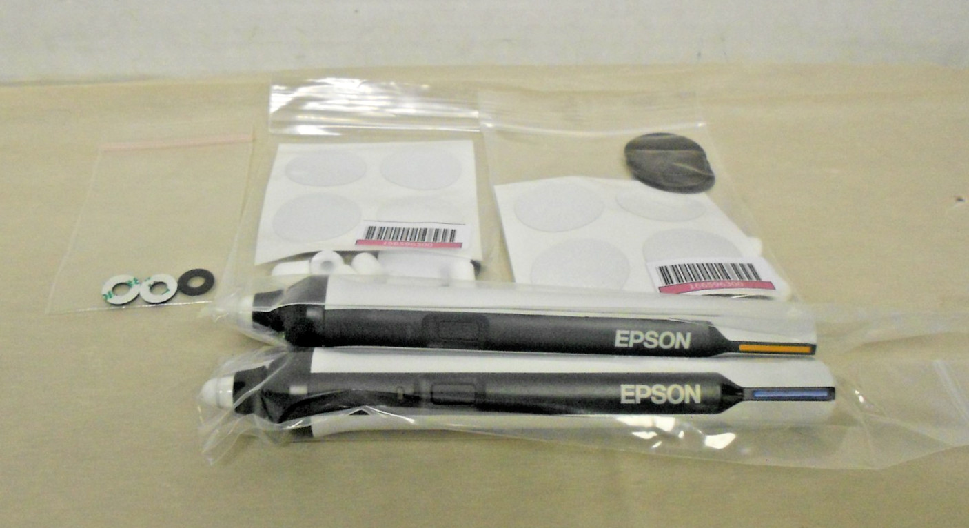 Epson Easy Interactive Pens ELPPN05 Blue & Orange NEW IN BAG
